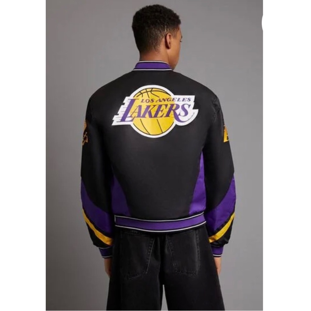 Mens NBA Los Angeles Lakers Bomber Jacket - Picture 6 of 9